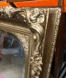 1970s Large and Heavy Ornate, Beveled French Mirror