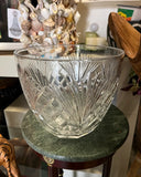 Large Glass Serving Punch Bowl