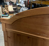 Full Size Panel Wood Carved Headboard