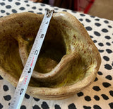 Pair of Handmade Pottery Vase and Bowl