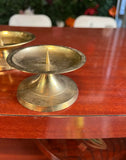 Pair of Simple Brass Candle Holders