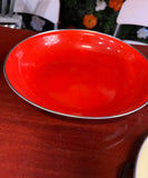 Yugoslavia Collection of Enamel Bowls, Red, Yellow, Blue