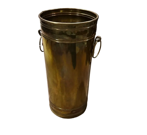 1970s Tall MCM Brass Umbrella Stand