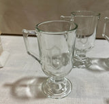 1970s Collection of "G" Monogrammed Glasses With Handles- Set of 4