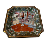 Vintage Ceramic Asian Style Small Detailed Plate