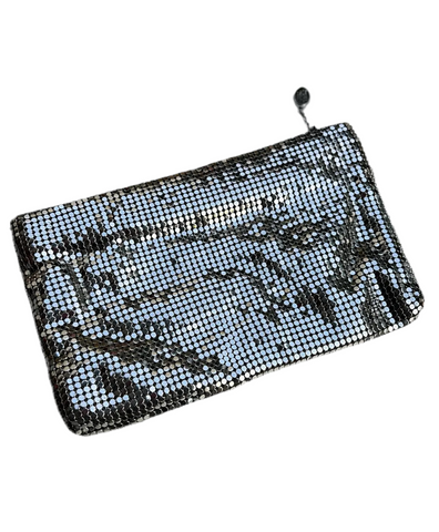 Whiting and Davis Silver Small Evening Clutch