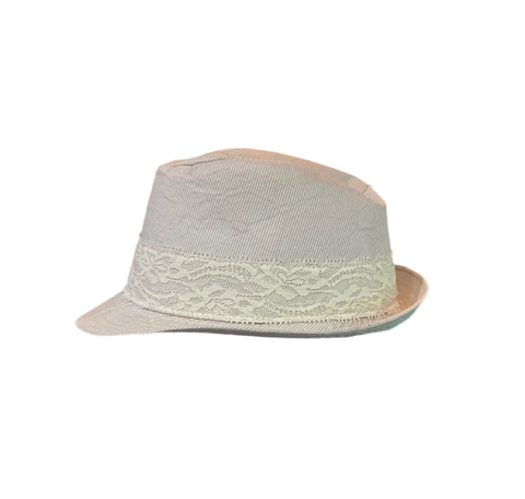 90's Chatties White Lace Fedora