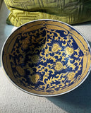 Large Ceramic Peacock Design Decorative Bowl