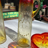 Collection of Red and Yellow Glass Serving Pieces- Set of 6