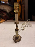 Simple Brass Table Lamp With Marble Accents