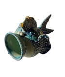 Large Open Mouth Ceramic Fish Bowl Wall Hanging