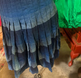 Vintage Pendleton Blue Striped Wool Skirt, Small Rip