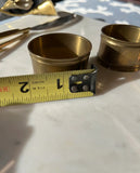 Collection of Simple Brass Napkin Rings- Set of 4