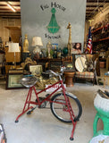 1970s Red Metal Working Stationary Bike