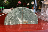 Geometric Minimalist Green Marble Bookends Cpa Design