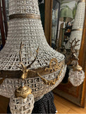 Oversized Jumbo Deer 6 Head Stunning Chandelier