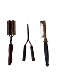 Collection of Antique Metal Hair Tools- Set of 3