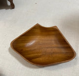 Collection of Wooden Carved Bowls in a Flower Style