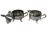 Silver Plated Sugar and Creamer - Set of 2 - FREE SHIPPING!