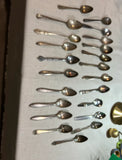 Huge Collection of Silver Spoons- Set of 22