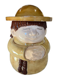 Monk Figure Ceramic Cookie Jar