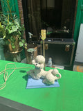 Vintage Ceramic Sitting Poodle Table Lamp