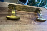 Large Brass First Class Doctor Hanger Coat Rack/Hat Rack