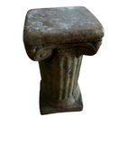 Stone Scrolling Pedestal