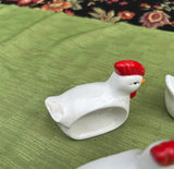 Collection of Chicken Napkin Rings- Set of 4