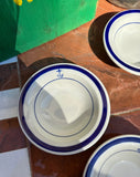 1970s Homer Laughlin China Nautical Collection of Ceramic Petite Dishes- Set of 4