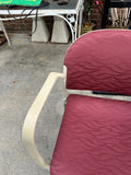 Collection of Red Padded Office Chairs- Set of 7