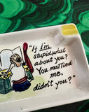 Pair of Cartoon Painted Catchalls