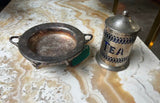 1970s Silver Ashtray and Tea Jar Pair
