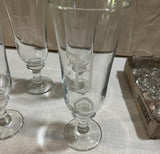 Collection of "H" Monogrammed Tall Glasses- Set of 4