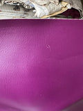 Large Roll of Bright Purple Leather Fabric- Sold by Yard or Roll