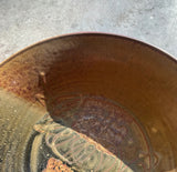 Hand Made Earth Tone Large Pottery Decorative Bowl
