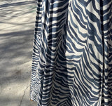 Large Zebra Print Children's Lace Field Atlanta Fabric Wooden Tent