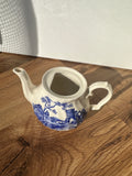 Small Asian Ceramic Blue and White Teapot