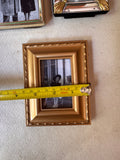 Collection of Small Gold Picture Frames- Set of 5
