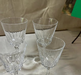 Large Collection of French Crystal Glasses- Set of 17
