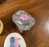 Trio of Marble Stone Miniature Boxes