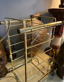 Brass Mid Century Modern Magazine Rack