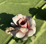 Pair of Ceramic Floral Candlestick Holders