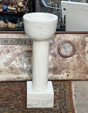 1930s Italian Marble Holy Water Font