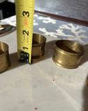 Collection of Simple Brass Napkin Rings- Set of 4