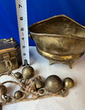 Collection of Brass Bowl Bell and Box Accessories - Set of 3