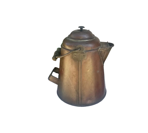 1970s Solid Copper Farmhouse Pitcher