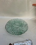 Glass Detailed Fruit Round Tray