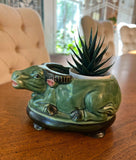 Asian Ceramic Chinoiserie Ox Planter/Catchall