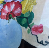 Framed Floral Arrangement in Vase Painting